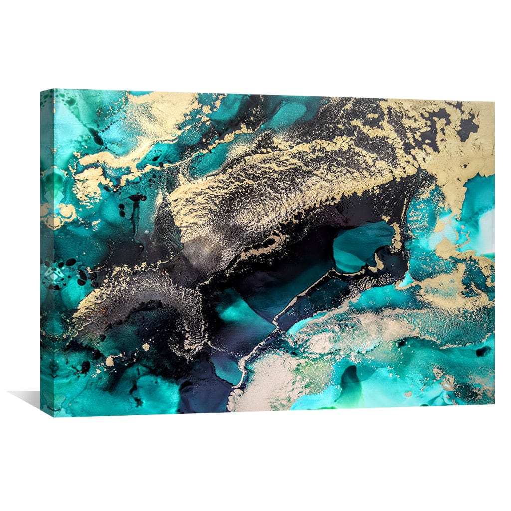 Emerald Beauty Canvas Art Clock Canvas