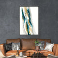 Emerald Gold Canvas Art Clock Canvas