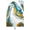 Emerald Splash Canvas Art A / 40 x 60cm / Unframed Canvas Print Clock Canvas