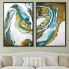 Emerald Splash Canvas Art Clock Canvas