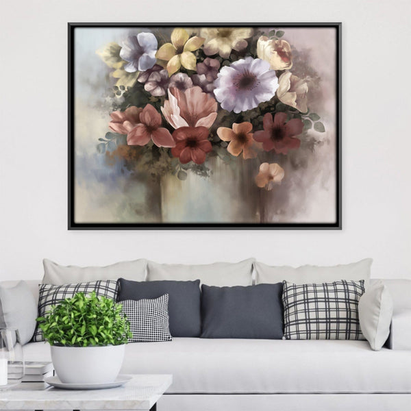 Emotional Bouquet Canvas Art 45 x 30cm / Unframed Canvas Print Clock Canvas