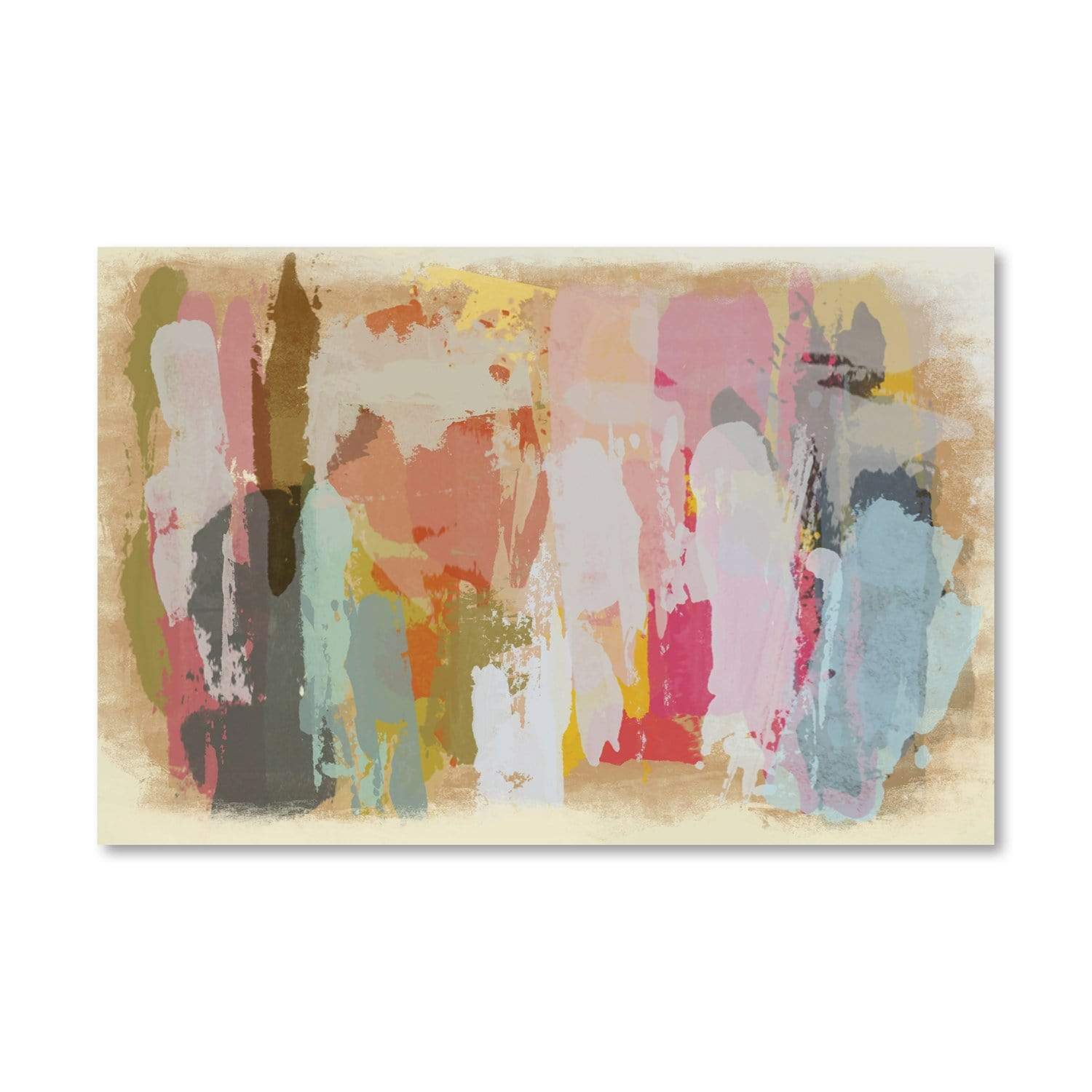 Emotions Painted Canvas Art Clock Canvas