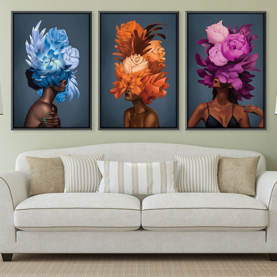 Empowered Woman Canvas Art Clock Canvas