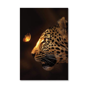 Enchanted Jaguar Canvas Art Clock Canvas