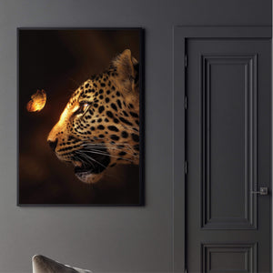 Enchanted Jaguar Canvas Art Clock Canvas