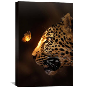 Enchanted Jaguar Canvas Art 40 x 60cm / Unframed Canvas Print Clock Canvas