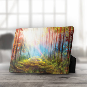 Enchanted Pathway Desktop Canvas Desktop Canvas 20 x 25cm Clock Canvas
