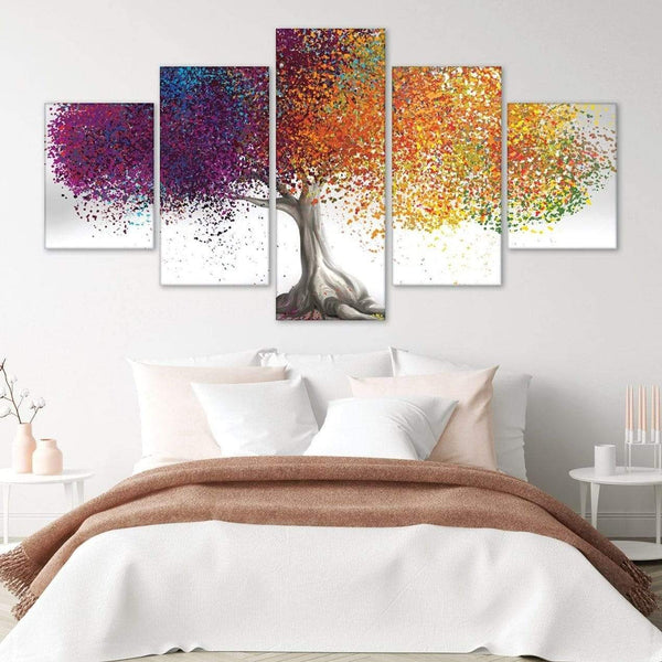 Enchanted Willow Canvas - 5 Panel Art Large (150cm) / Standard Gallery Wrap Clock Canvas