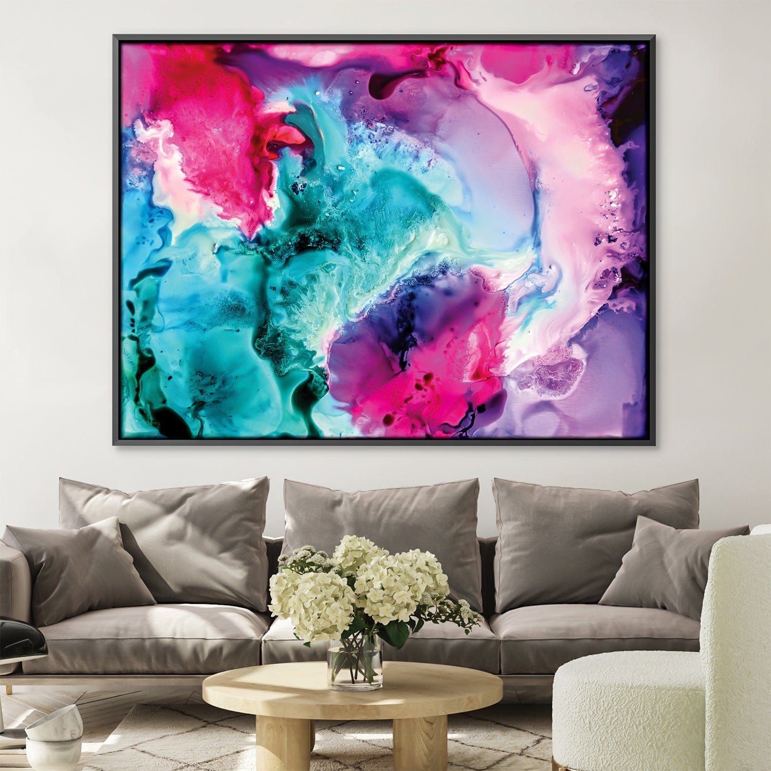 Endless Love Canvas Art 45 x 30cm / Unframed Canvas Print Clock Canvas