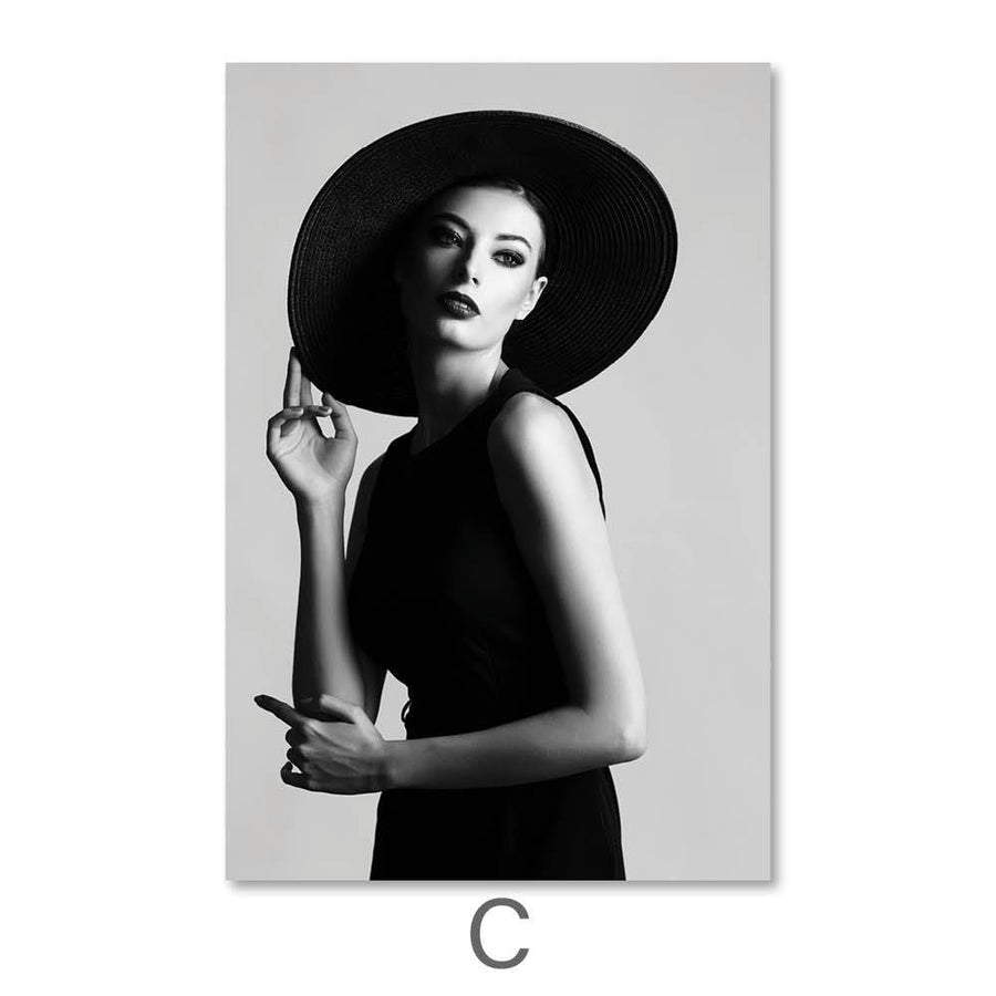 EnVogue Woman Canvas Art C / 40 x 50cm / No Board - Canvas Print Only Clock Canvas
