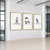 Erased Woman Canvas Art Clock Canvas