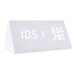 Etched White Clock Canvas