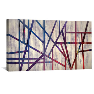 Eternal Divide Canvas - Single Panel Art 50 x 25cm / Unframed Canvas Print Clock Canvas