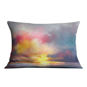 Euphoric Horizon Cushion Cushion 48 x 33cm Clock Canvas