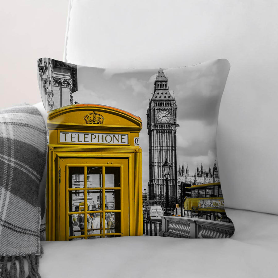 Europe Splash A Cushion Cushion Cushion Square Clock Canvas