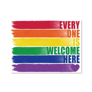 Every One is Welcome Canvas Art Clock Canvas
