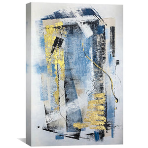 Everything Abstract Oil Painting Oil Clock Canvas