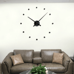 Evoke Clock Black Clock Canvas