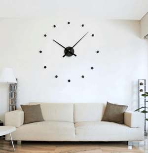 Evoke Clock Black Clock Canvas