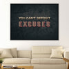 Excuses Canvas Art Clock Canvas