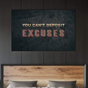 Excuses Clock Canvas