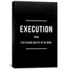Execution Canvas Art 30 x 45cm / Standard Gallery Wrap Clock Canvas