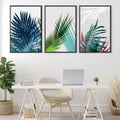 Exotic Leaves Canvas Art Clock Canvas