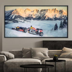 F1 Alpines Canvas Art Clock Canvas
