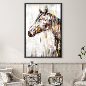 Faded Horse Canvas Art 30 x 45cm / Unframed Canvas Print Clock Canvas