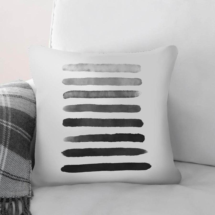 Faded Strokes Cushion Cushion 45 x 45cm Clock Canvas