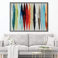 Faded Surf Canvas Art Clock Canvas