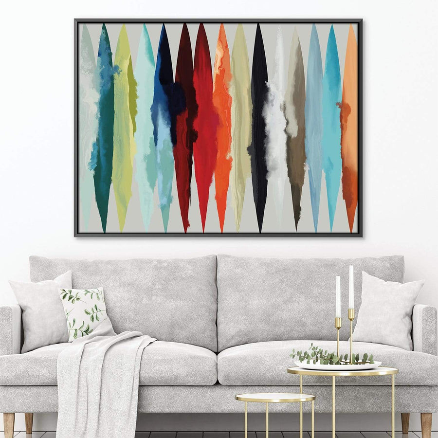 Faded Surf Canvas Art Clock Canvas