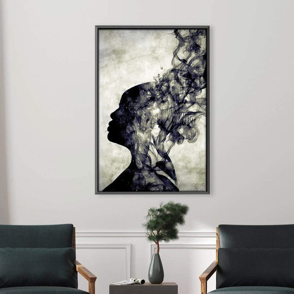 Faded Thoughts Canvas Art Clock Canvas