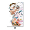 Faded Woman Canvas Art B / 40 x 50cm / No Board - Canvas Print Only Clock Canvas