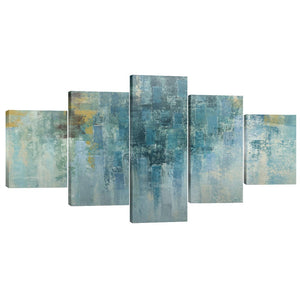 Fading Abstracts Canvas - 5 Panel Art Clock Canvas