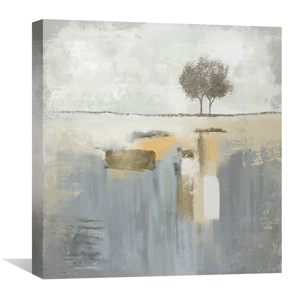 Fading Ground Canvas Art 30 x 30cm / Unframed Canvas Print Clock Canvas