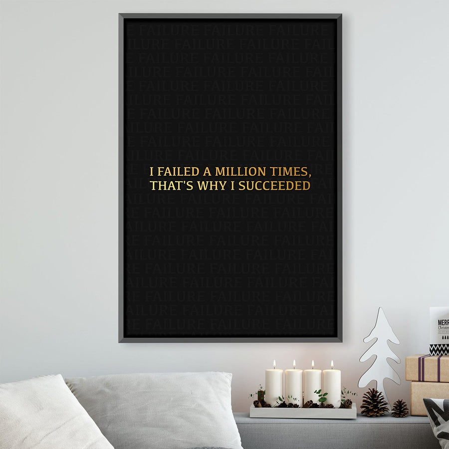Failure Canvas Art Clock Canvas