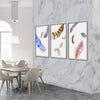 Falling Feather Canvas Art Clock Canvas