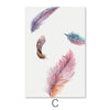 Falling Feather Canvas Art Clock Canvas