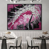 Fantasia in Pink Canvas Art 45 x 30cm / Unframed Canvas Print Clock Canvas