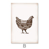 Farm Animals Canvas Art B / 30 x 45cm / Unframed Canvas Print Clock Canvas
