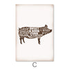 Farm Animals Canvas Art C / 30 x 45cm / Unframed Canvas Print Clock Canvas