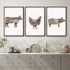 Farm Animals Canvas Art Clock Canvas