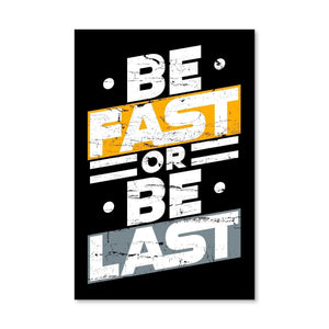 Fast or Last Canvas Art Clock Canvas