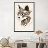 Feathered Cat Light Canvas Art 30 x 45cm / Unframed Canvas Print Clock Canvas