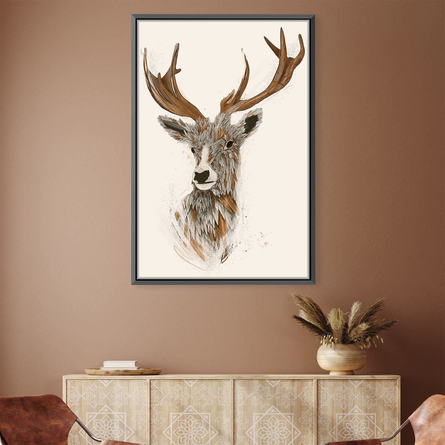 Feathered Deer Light Canvas product thumbnail