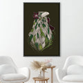 Feathered Raven Dark Canvas Art 30 x 45cm / Unframed Canvas Print Clock Canvas