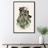 Feathered Raven Light Canvas Art 30 x 45cm / Unframed Canvas Print Clock Canvas