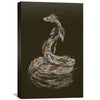 Feathered Snake Dark Canvas Art Clock Canvas