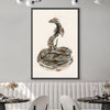 Feathered Snake Light Canvas Art 30 x 45cm / Unframed Canvas Print Clock Canvas